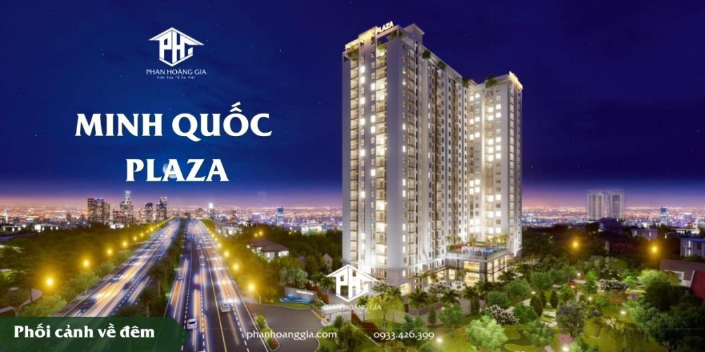 Phối cảnh dự án Minh Quốc Plaza về đêm