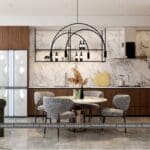 Nội thất phòng bếp căn hộ A2208 Sora