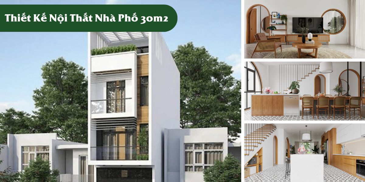 Thiết kế nội thất nhà phố 30m2