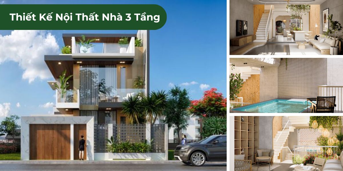 Thiết kế nội thất nhà 3 tầng