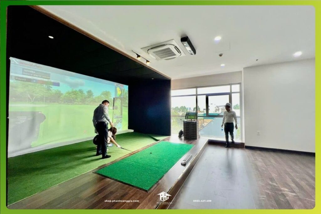 Đang hoàn thiện phòng Golf tầng 3 Happ One Centrla