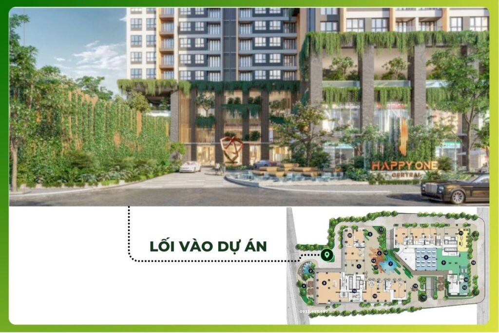 Lối vào dự án Happy One Central