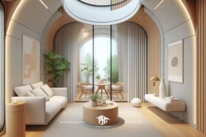 phòng khách nhà ống diện tích nhỏ là nơi gặp gỡ thực tế