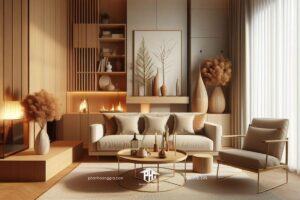 Phòng khách nhà phố hiện đại đơn giản và vẻ đẹp của sự thuần khiết