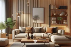 Phòng khách nhà phố hiện đại đơn giản và bí quyết giữ gọn gàng