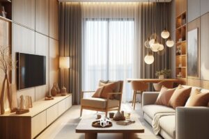 Phòng khách nhà phố hiện đại đơn giản và vẻ đẹp của sự tối giản