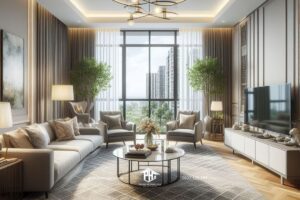 Khám phá không gian mới: Nội thất phòng khách lôi cuốn cho căn hộ 3 phòng ngủ của bạn