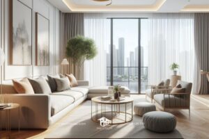 Lên đỉnh của sự hoàn hảo: Nội thất phòng khách tạo điểm nhấn cho không gian 3 phòng ngủ