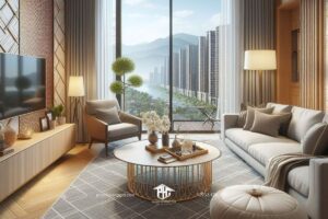 Cuộc sống thăng trầm: Nội thất phòng khách sáng tạo cho căn hộ 3 phòng ngủ tuyệt vời của bạn