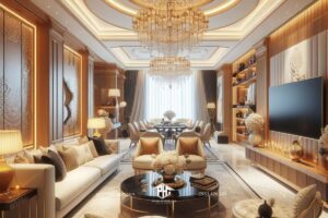 Hòa mình vào không gian sống tinh tế với phòng khách căn hộ hiện đại đẳng cấp