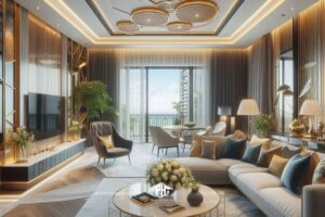 Chạm vào vẻ đẹp hiện đại: Phòng khách căn hộ là điểm nhấn của sự sang trọng