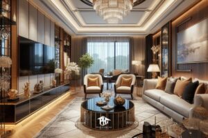 Nghệ thuật sống động: Phòng khách căn hộ hiện đại là nguồn cảm hứng không ngừng