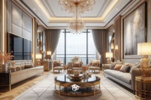 Phòng khách căn hộ hiện đại hòa quyện với phong cách cá nhân của bạn