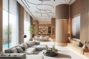 phòng khách nhà ống hiện đại đơn giản nhưng đẳng cấp
