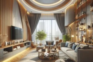 Phòng khách nhà ống là không gian đa chiều của sự thoải mái