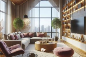 Phòng khách nhà ống tiện nghi làm tăng giá trị của ngôi nhà