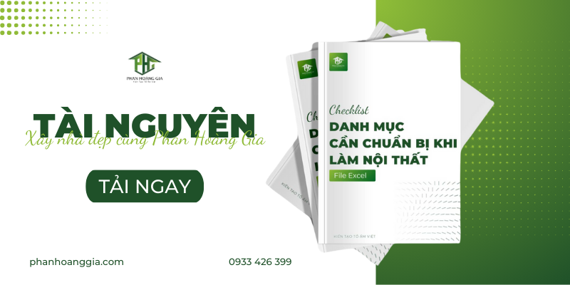 CTA Checklist danh mục cần mua