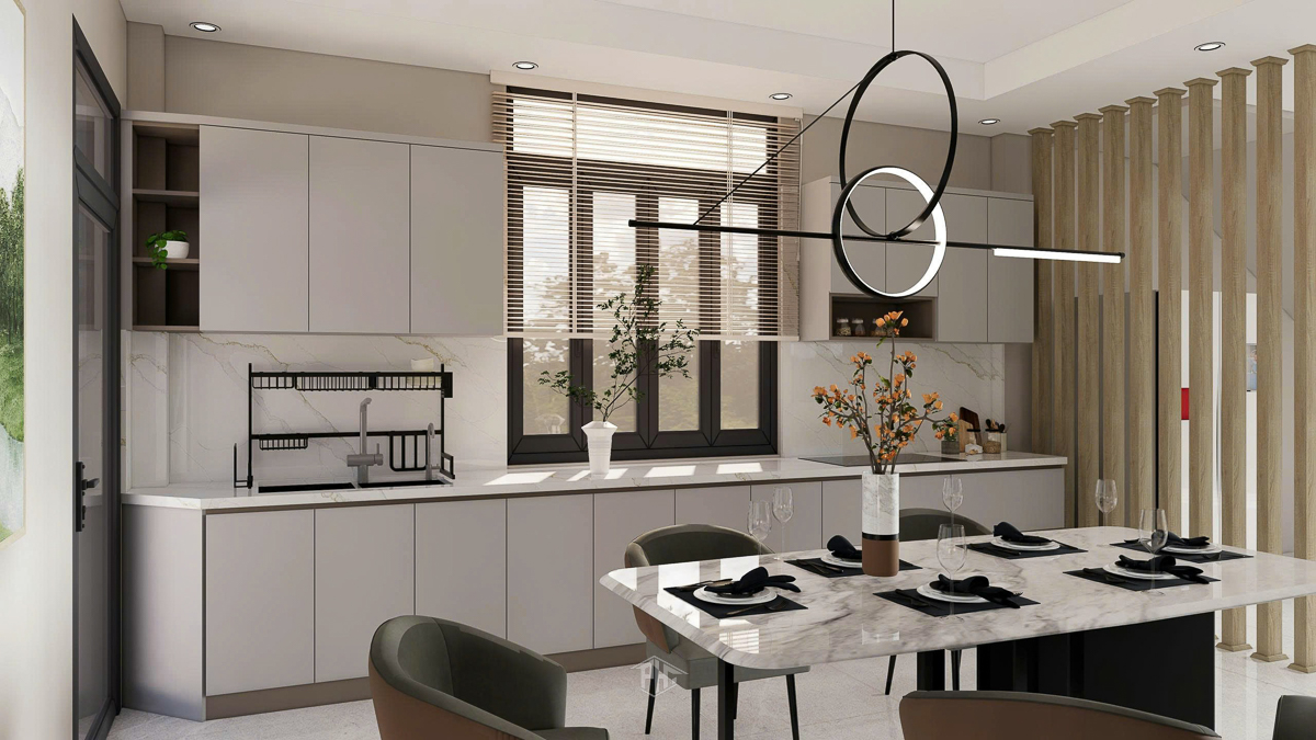 Tủ bếp hiện đại anh Hậu