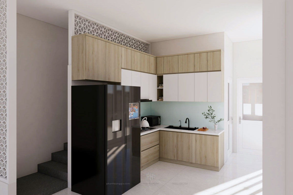 Thiết kế thi công nội thất nhà bếp Cô Luyến