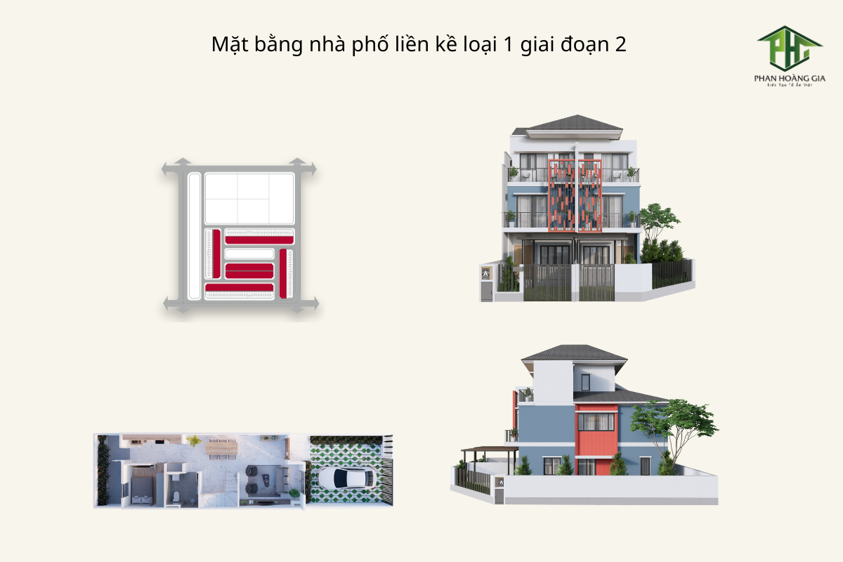 Mặt bằng thiết kế tại các phân khu trong khu đô thị Sun Casa