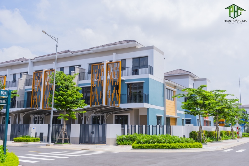 Phối cảnh nhà phố liền kề loại 1 giai đoạn 2 tại Sun Casa Central VSIP 2