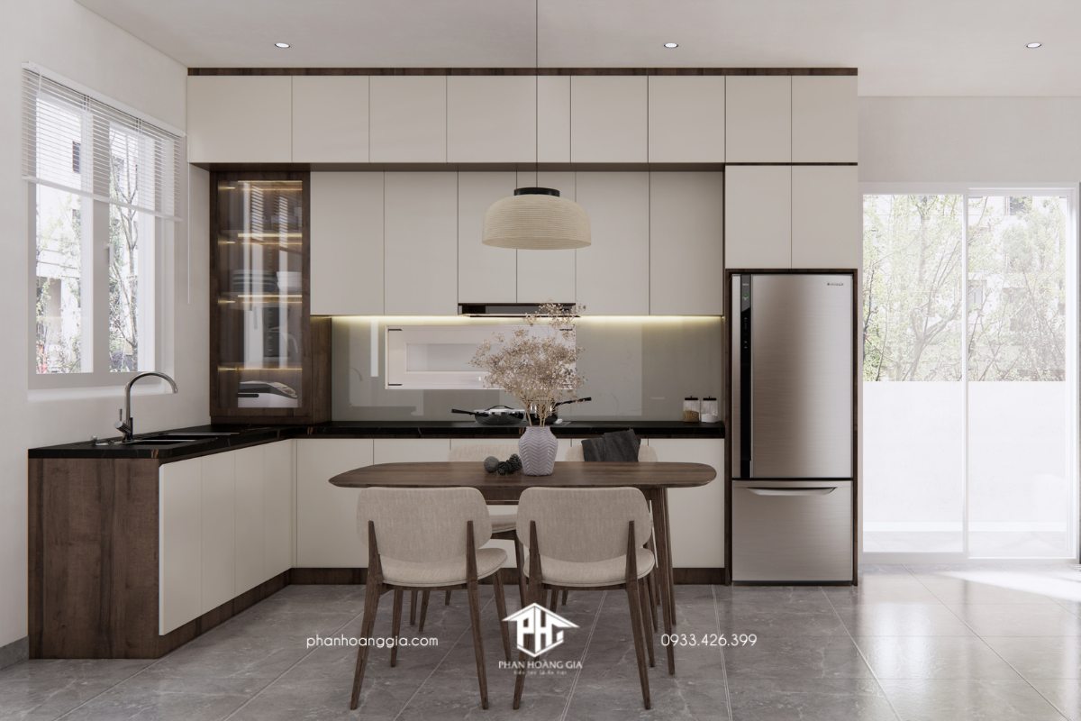 Thiết kế nội thất phòng bếp tại Sun Casa