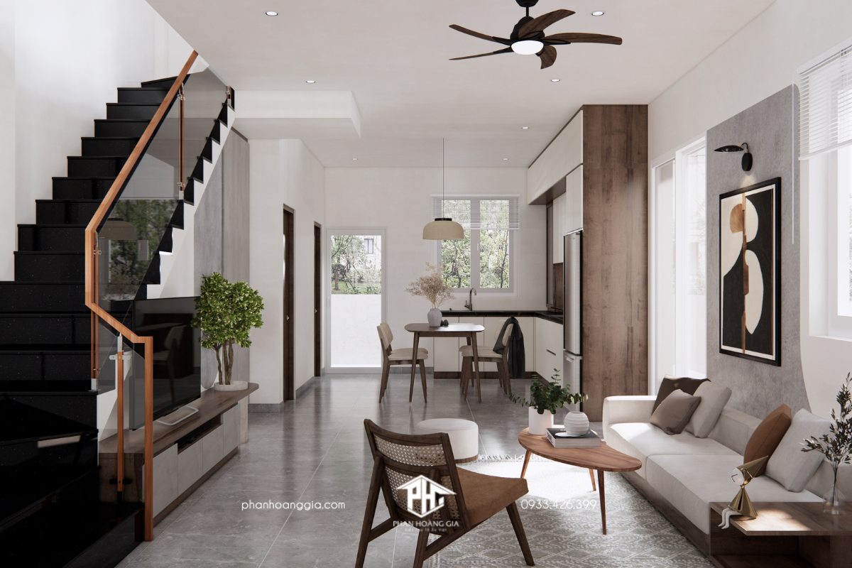 Thiết kế nội thất phòng khách tại Sun Casa VSIP 2