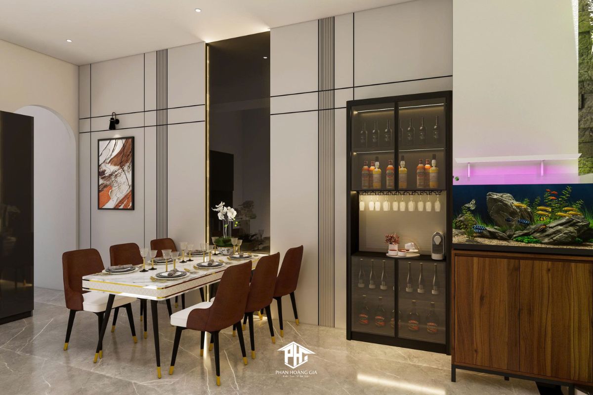 Thiết kế nội thất nhà phố - Phòng bếp