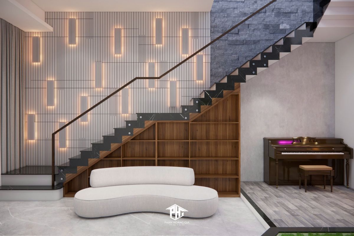 thiết kế nội thất nhà phố Hiệp Thành 1