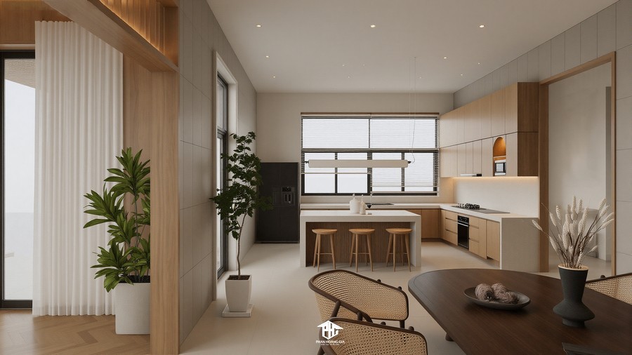 Thiết kế phong cách tối giản, tối ưu hóa công năng cho nhà phố Bình Dương EcoLakes Mỹ Phước