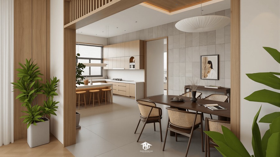 Thiết kế phong cách tối giản, tối ưu hóa công năng cho nhà phố Bình Dương EcoLakes Mỹ Phước