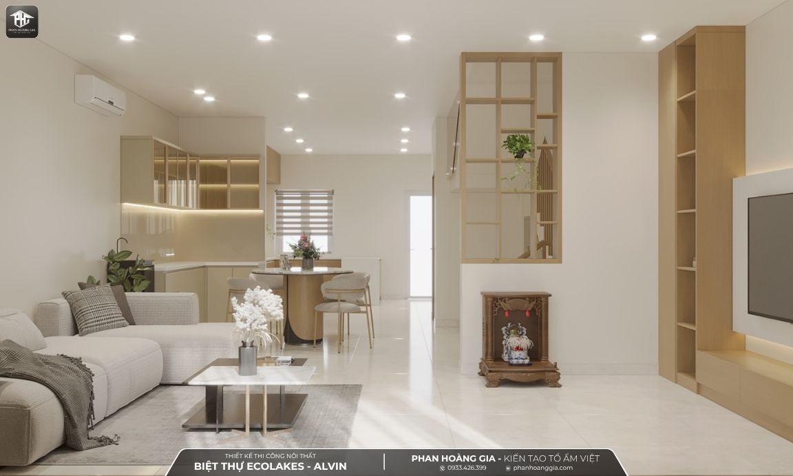 Thiết kế thi công nội thất biệt thự Ecolakes Mỹ Phước