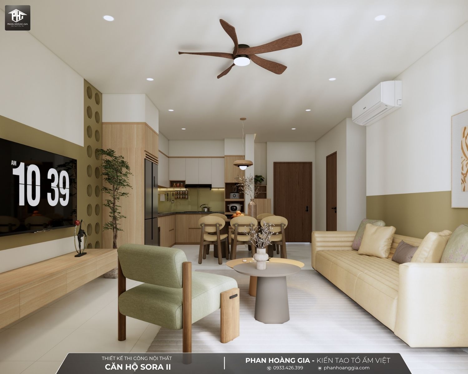 Nội thất căn hộ Sora 2